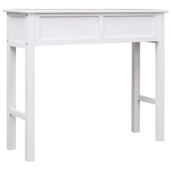 Konsolentisch Weiß 90×30×77 cm Holz