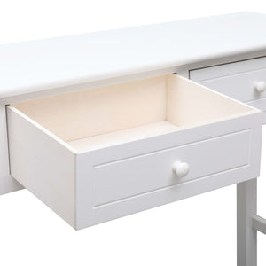 Konsolentisch Weiß 90×30×77 cm Holz