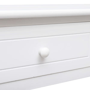 Konsolentisch Weiß 90×30×77 cm Holz
