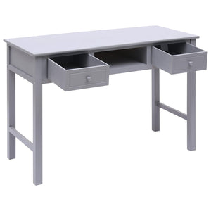 Schreibtisch Grau 110×45×76 cm Holz