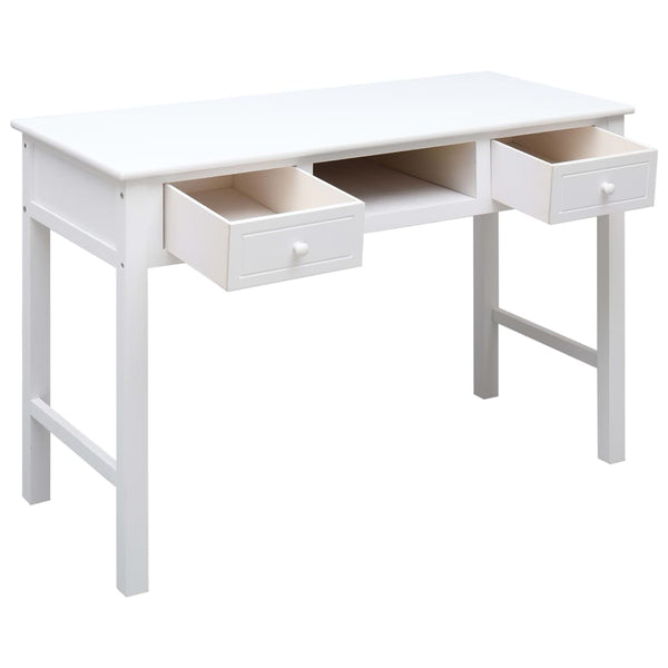 Schreibtisch Weiß 110×45×76 cm Holz