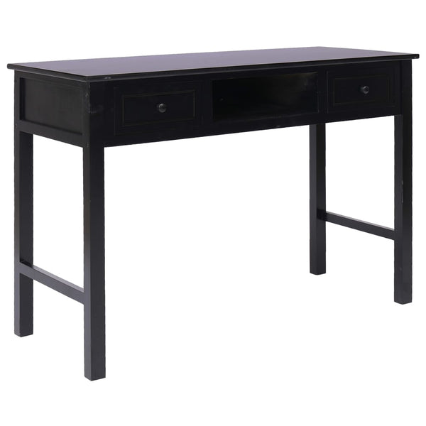 Schreibtisch Schwarz 110×45×76 cm Holz