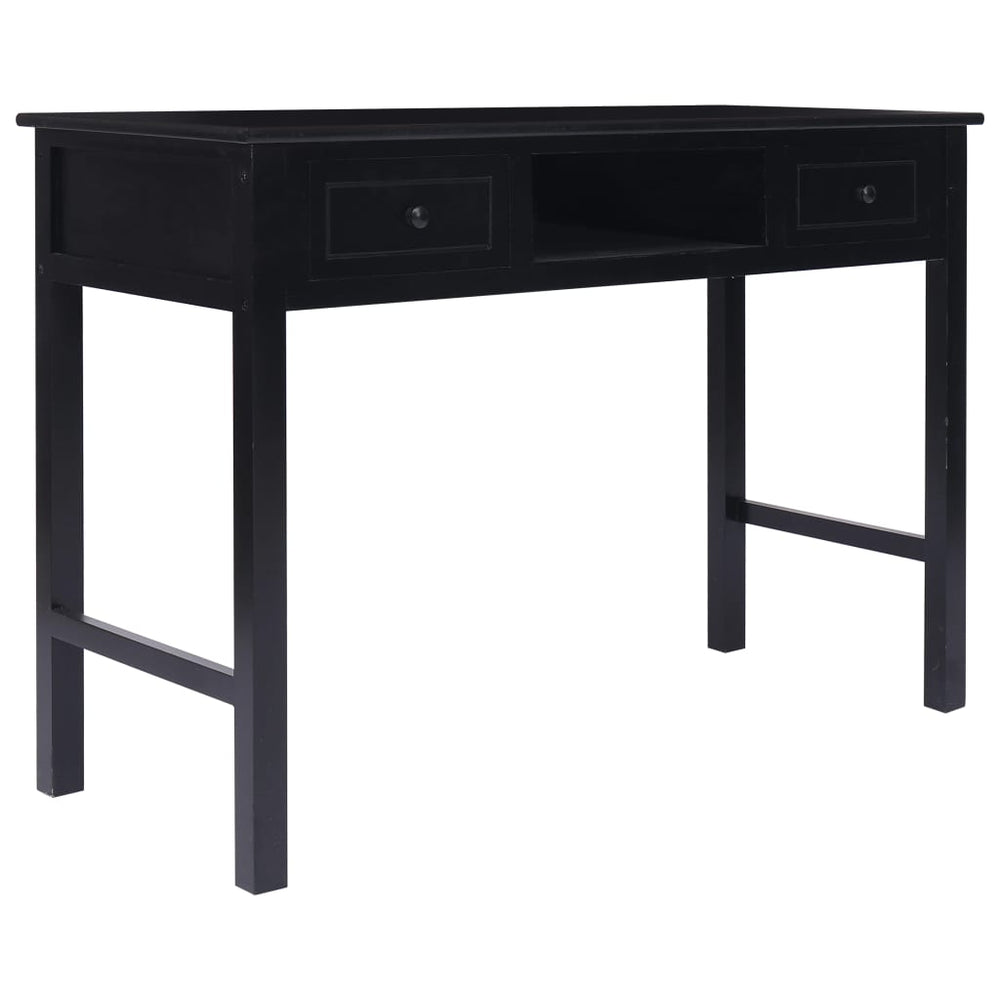 Schreibtisch Schwarz 110×45×76 cm Holz