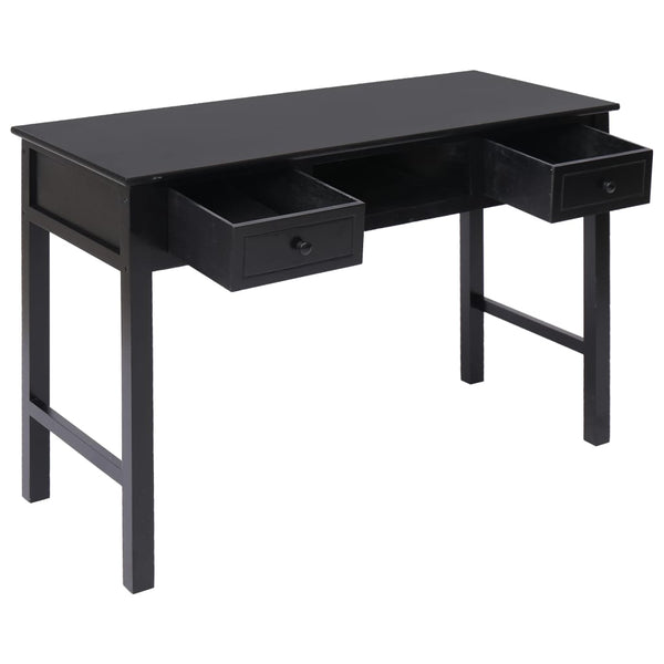 Schreibtisch Schwarz 110×45×76 cm Holz