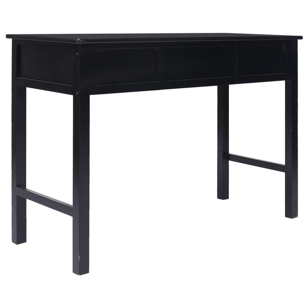 Schreibtisch Schwarz 110×45×76 cm Holz