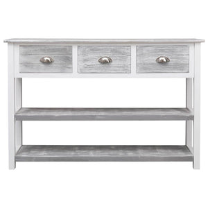 vidaXL Buffet Gris Antique 115x30x76 cm Bois
