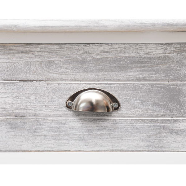 vidaXL Buffet Gris Antique 115x30x76 cm Bois