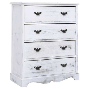 vidaXL Commode de tiroirs blanc 60x30x75 cm Bois