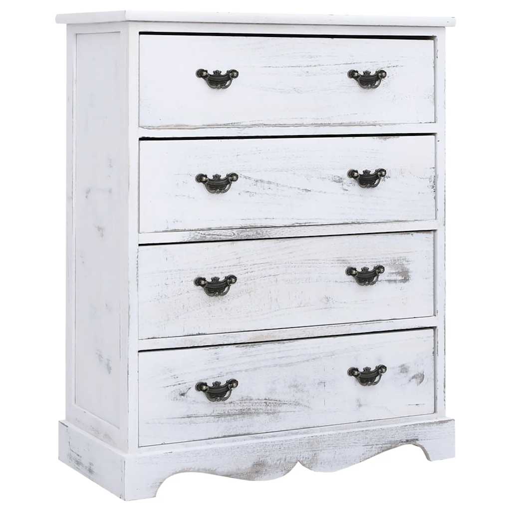 vidaXL Commode de tiroirs blanc 60x30x75 cm Bois