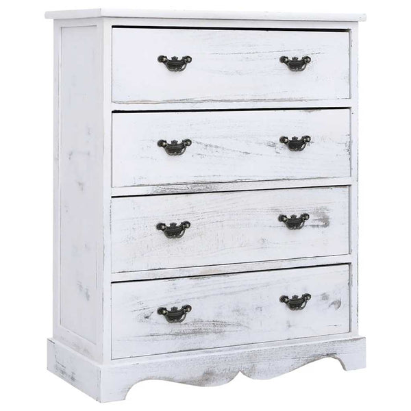 vidaXL Commode de tiroirs blanc 60x30x75 cm Bois
