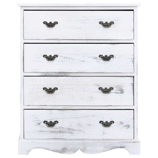 vidaXL Commode de tiroirs blanc 60x30x75 cm Bois