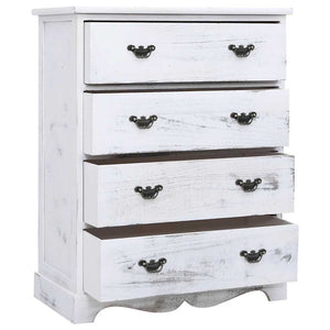 vidaXL Commode de tiroirs blanc 60x30x75 cm Bois