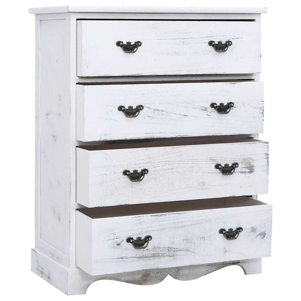 vidaXL Commode de tiroirs blanc 60x30x75 cm Bois