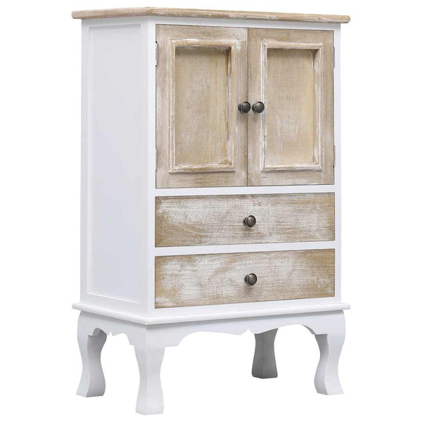 vidaXL Commode de tiroirs Blanc 50x30x80 cm Bois