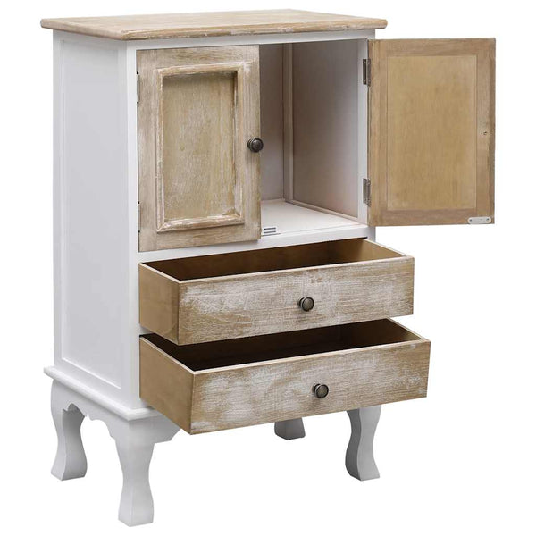 vidaXL Commode de tiroirs Blanc 50x30x80 cm Bois