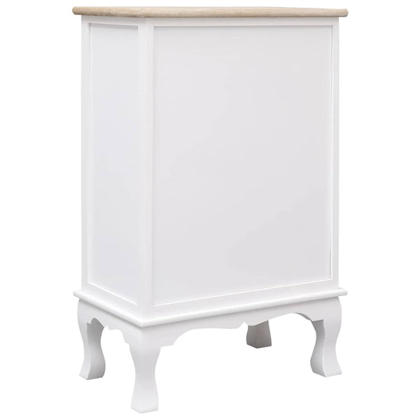 vidaXL Commode de tiroirs Blanc 50x30x80 cm Bois