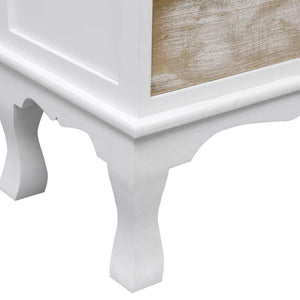 vidaXL Commode de tiroirs Blanc 50x30x80 cm Bois