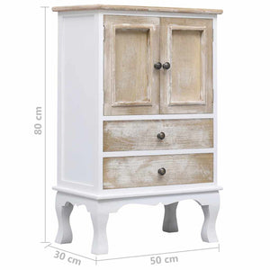 vidaXL Commode de tiroirs Blanc 50x30x80 cm Bois
