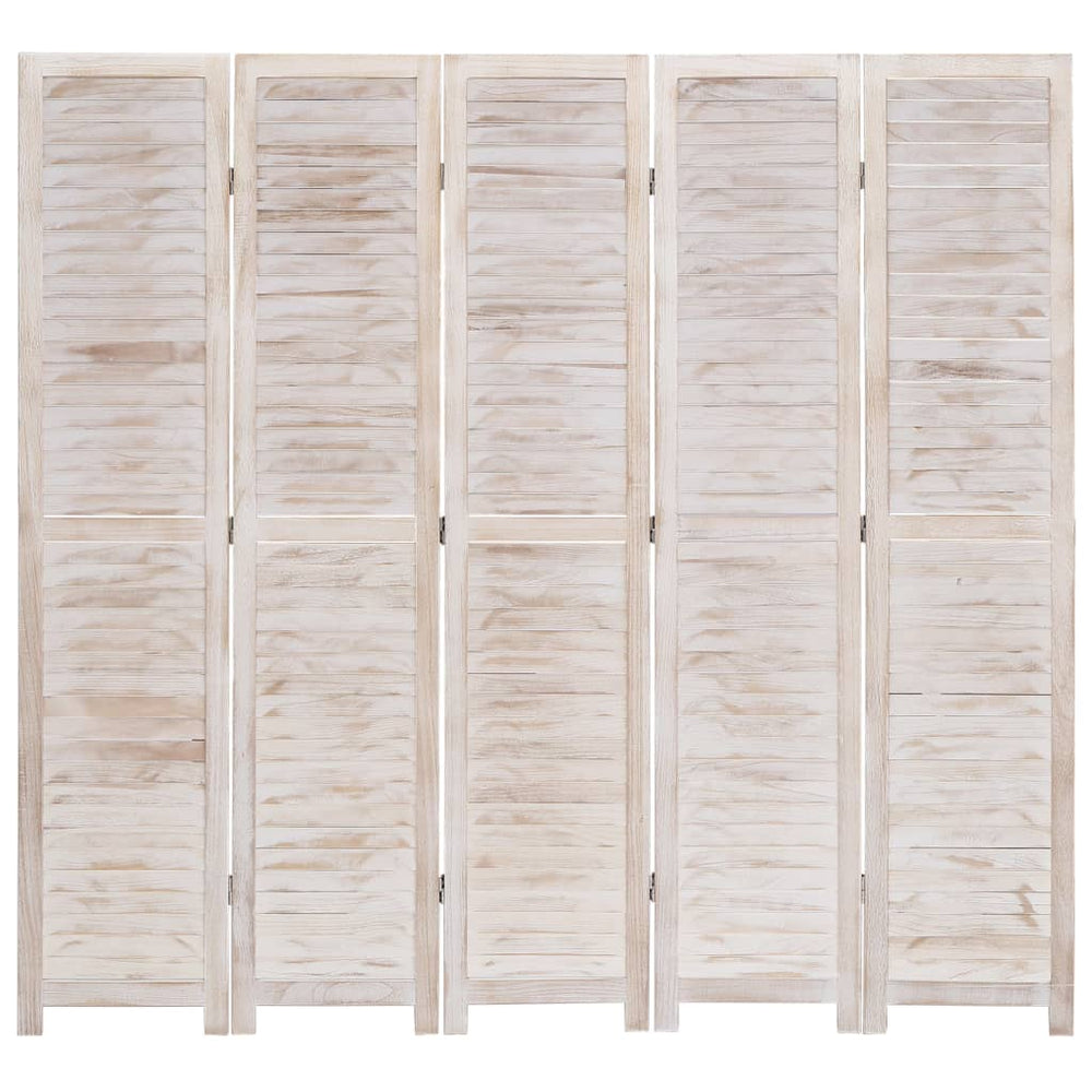 5-tlg. Raumteiler 175×165 cm Holz
