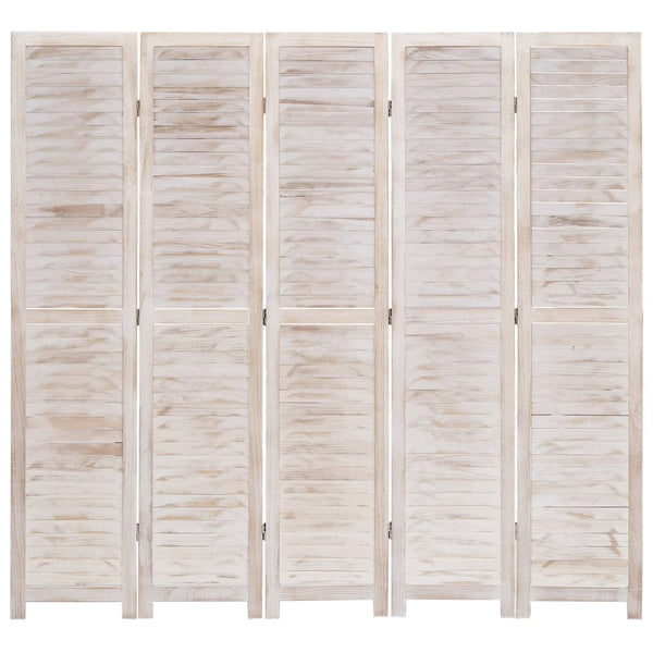 5-tlg. Raumteiler 175×165 cm Holz