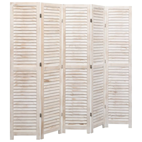 5-tlg. Raumteiler 175×165 cm Holz