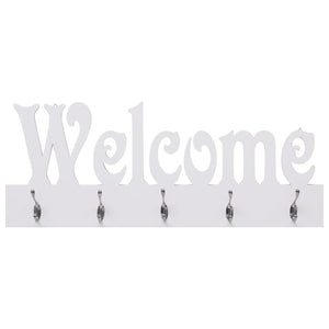 Wandgarderobe WELCOME Weiß 74 x 29,5 cm