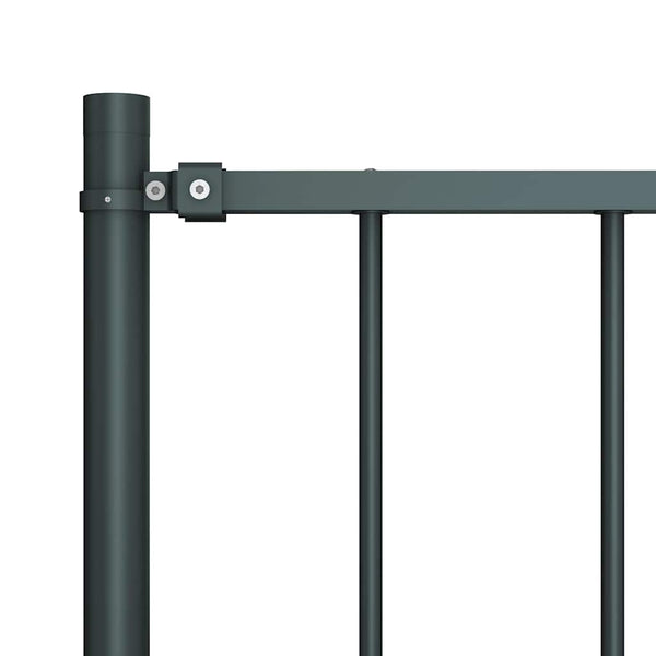 Zaunelement Woerden mit Pfosten Stahl 1,7 x 1,25 m Anthrazit