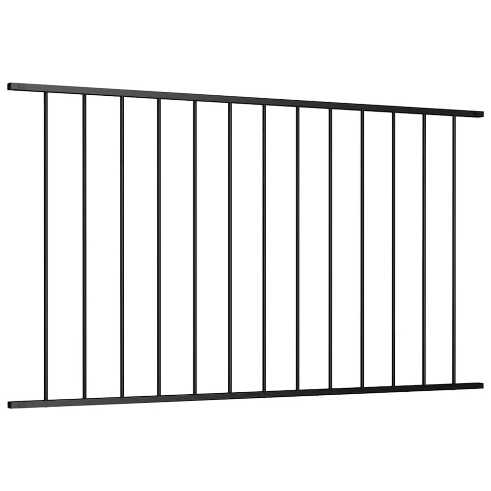 Zaunelement Woerden Pulverbeschichteter Stahl 1,7 x 1,17 m Schwarz