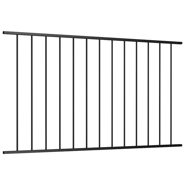 Zaunelement Woerden Pulverbeschichteter Stahl 1,7 x 1,17 m Schwarz