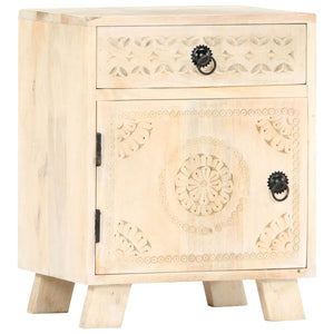 Nachttisch 40 x 30 x 50 cm Massivholz Mango