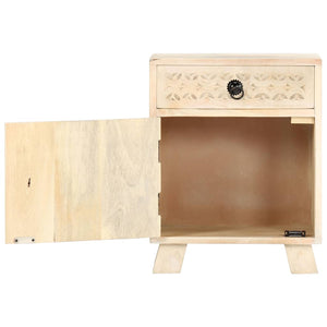 Nachttisch 40 x 30 x 50 cm Massivholz Mango