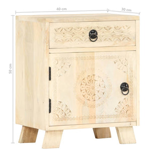 Nachttisch 40 x 30 x 50 cm Massivholz Mango