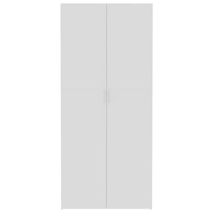 Lagerschrank Weiß Sonoma-Eiche 80x35,5x180 cm