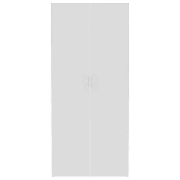 Lagerschrank Weiß Sonoma-Eiche 80x35,5x180 cm