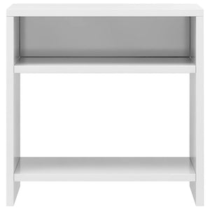 Nachttische Weiß Hochglanz, 2er-Set