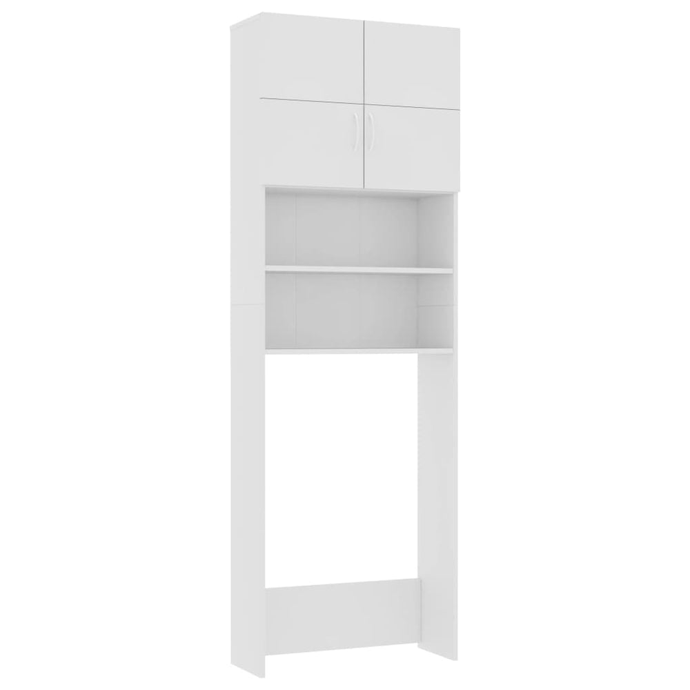 Waschmaschinenschrank Weiß 64x25,5x190 cm