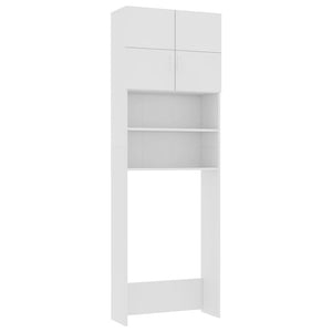 Waschmaschinenschrank Weiß 64x25,5x190 cm