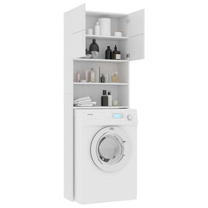 Waschmaschinenschrank Weiß 64x25,5x190 cm