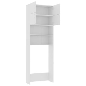Waschmaschinenschrank Weiß 64x25,5x190 cm
