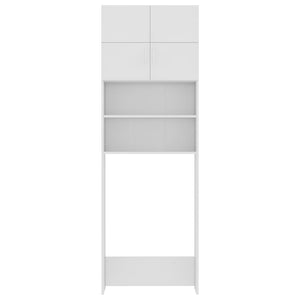Waschmaschinenschrank Weiß 64x25,5x190 cm