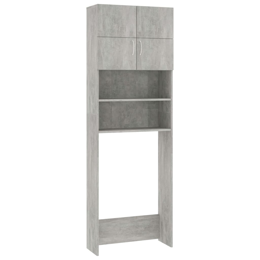 Waschmaschinenschrank Betongrau 64x25,5x190 cm