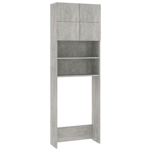 Waschmaschinenschrank Betongrau 64x25,5x190 cm