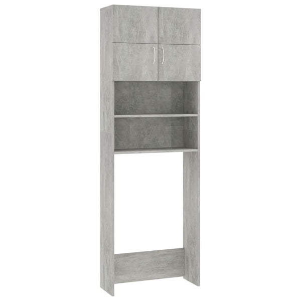 Waschmaschinenschrank Betongrau 64x25,5x190 cm