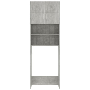Waschmaschinenschrank Betongrau 64x25,5x190 cm