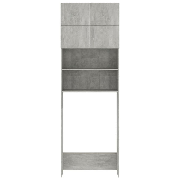 Waschmaschinenschrank Betongrau 64x25,5x190 cm