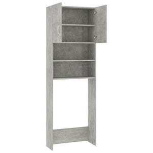Waschmaschinenschrank Betongrau 64x25,5x190 cm
