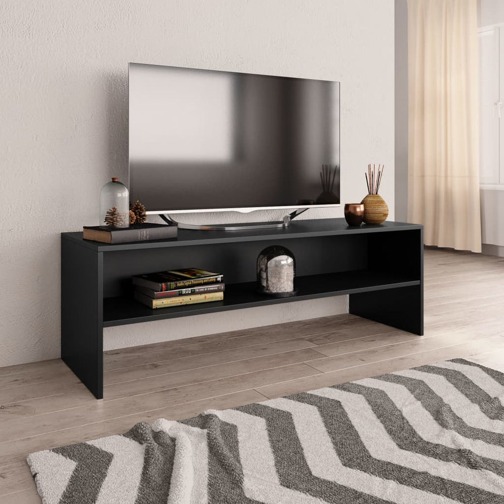Schwarzer TV-Schrank 120 cm