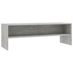 vidaXL Meuble TV gris béton 120x40x40 cm Bois d'ingénierie
