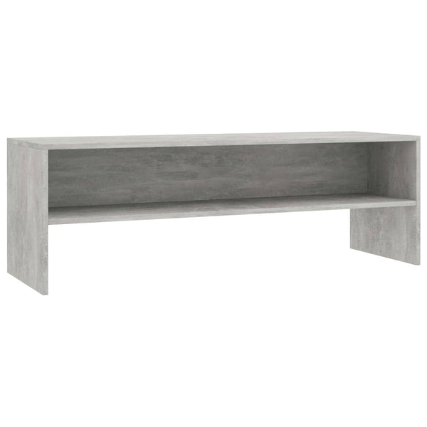 vidaXL Meuble TV gris béton 120x40x40 cm Bois d'ingénierie