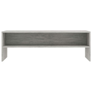 vidaXL Meuble TV gris béton 120x40x40 cm Bois d'ingénierie